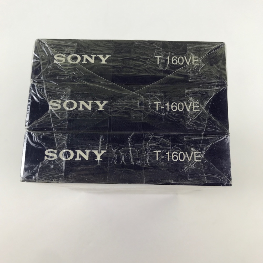 Sealed Sony T-160VE Premium Grade Blank VHS Tapes Made in USA 8 Hour Lot of 3 - Picture 8 of 14